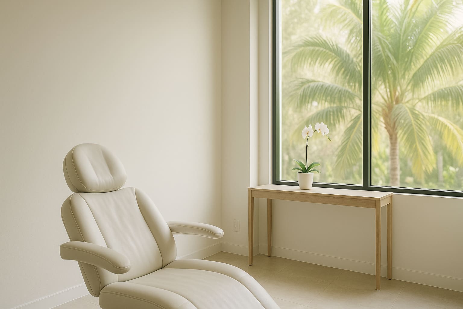 Bright Beauty Medica interior before a scheduled appointment